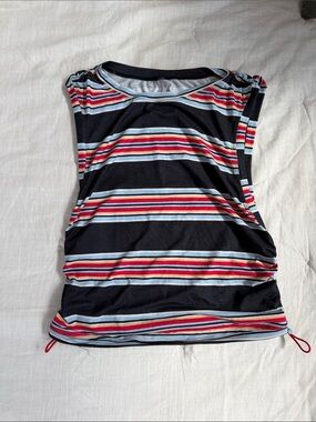 Free People Movement Tank Top in Navy, Red & White Stripes
